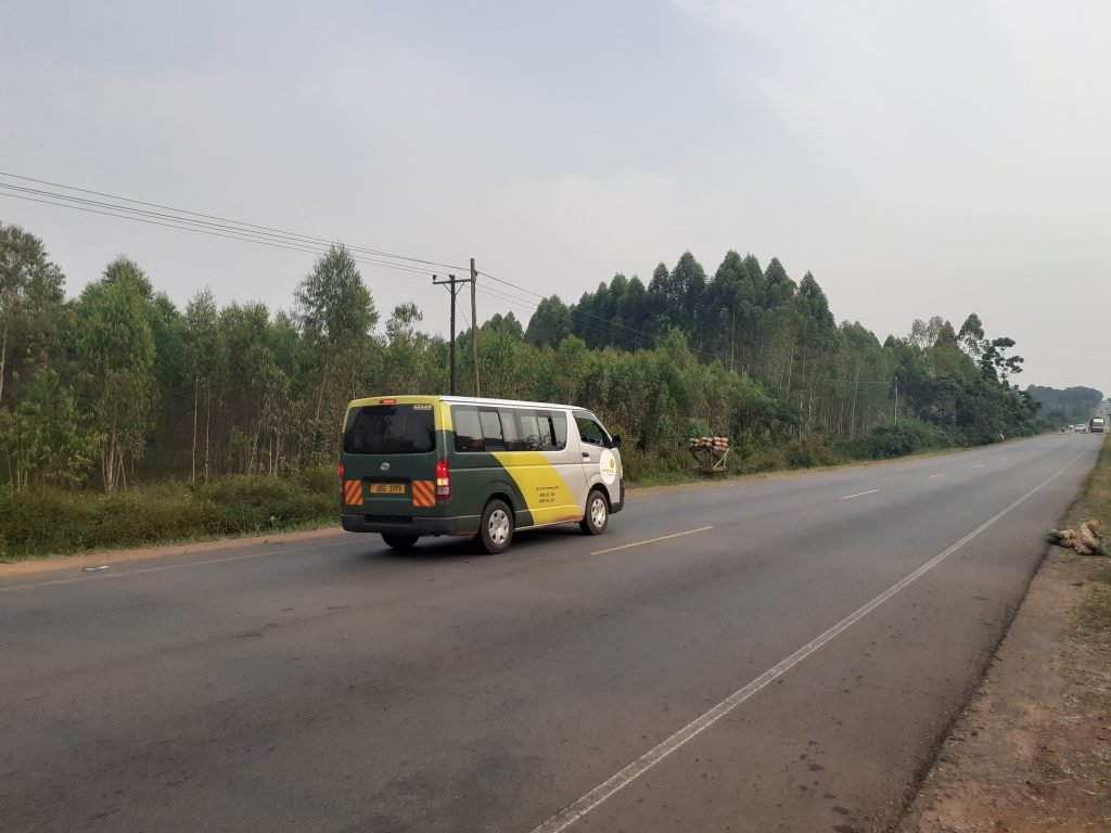 UMEME's van in Luweero